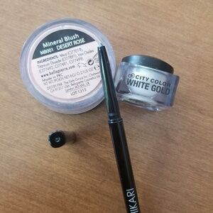 Mineral Blush, Mousse Eyeshadow, Eyeliner